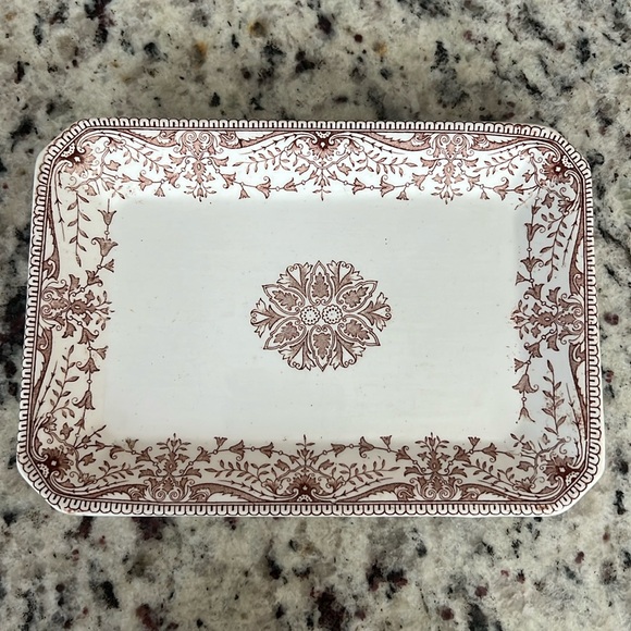 Victorian T&R Boote Trademark Tournay Royal Premium England Butter/Pickle Dish - Picture 1 of 2